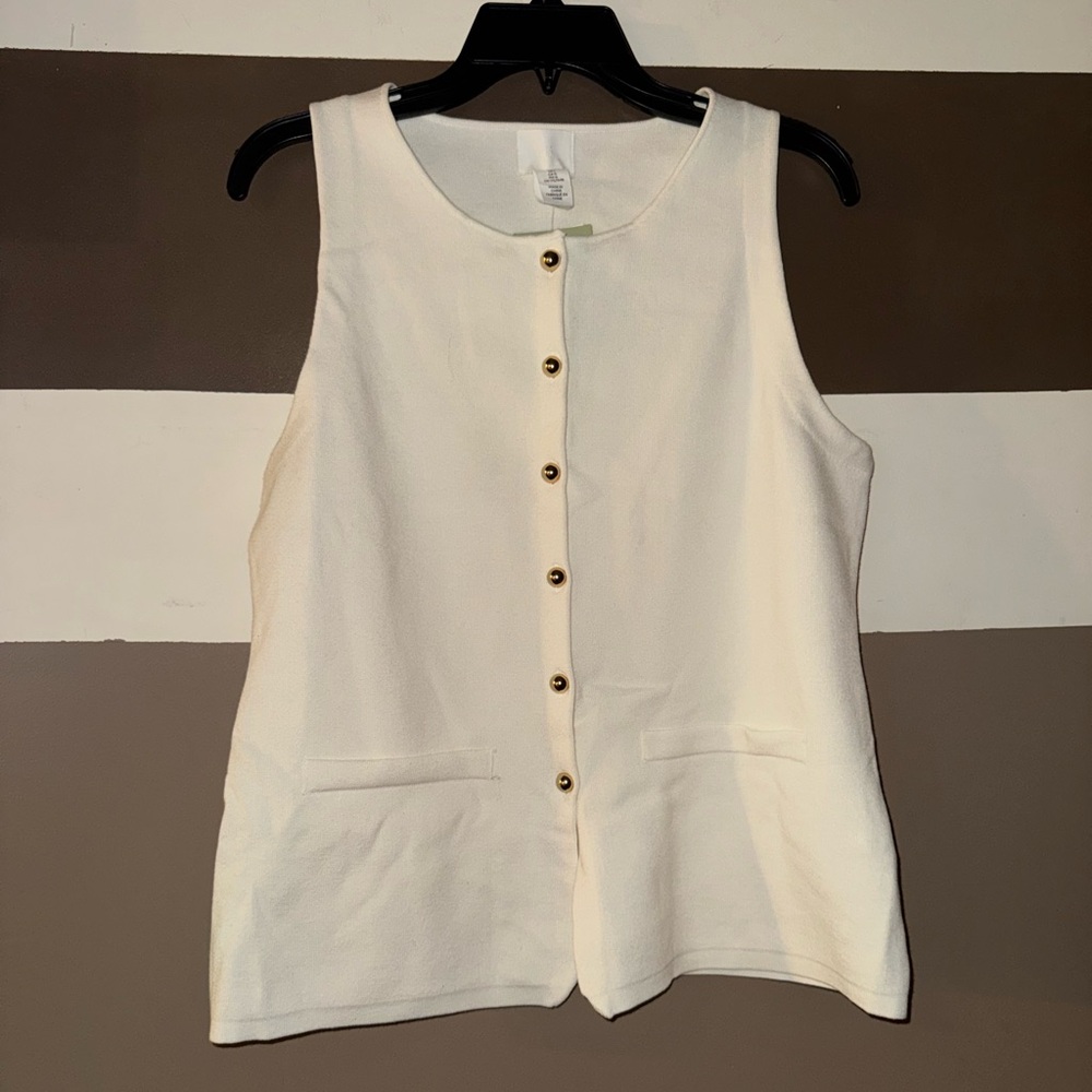 ‼️SALE‼️ H&M Button-Down Sleeveless vest (L)